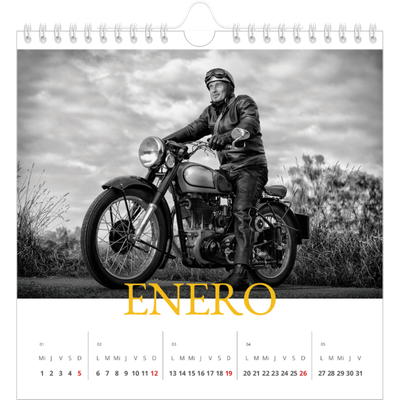 Calendarios Cuadrados — Estilo Heritage [Enero]
