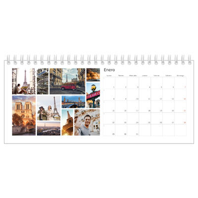 Calendarios de mesa — Estructura [Enero]